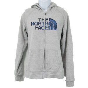 The North Face Women’s Half Dome Pullover Hoodie, Gray / Ice Blue, Medium